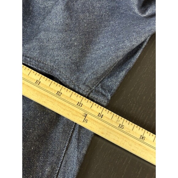 Frame Wide Leg Jeans 31 Dark Denim Wash Pockets High Rise Tall - Picture 7 of 11